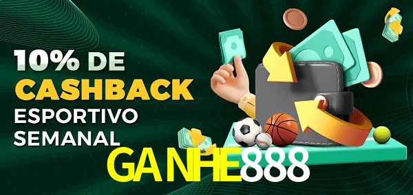 10% de bônus de cashback na GANHE888